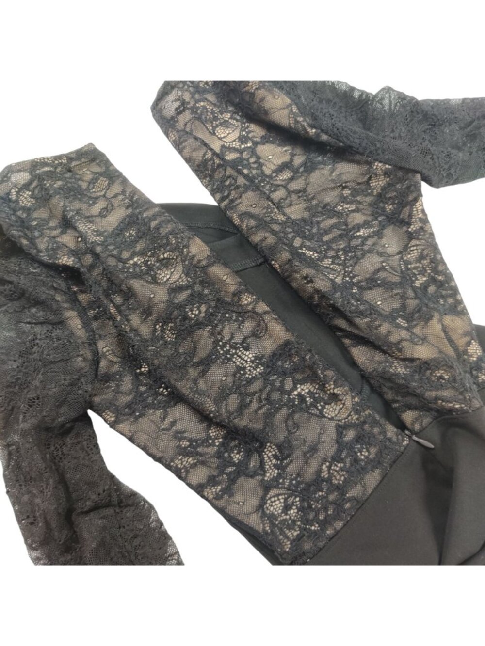 Ali & Jay L'Arc Lace Mini A Line Dress S Black Fairy Grunge Romantic Goth Party - Picture 4 of 12